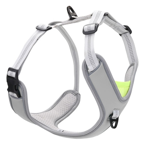 Pet Interest Go Get Soft V Chest Harness Grey