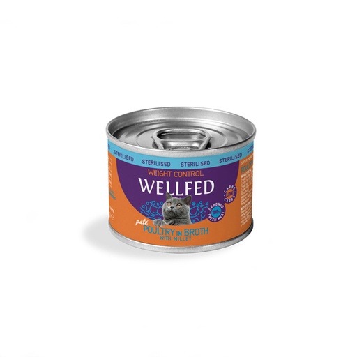 Pet Interest Wellfed Sterilized Poultry in Broth with Millet Weight Control Canned