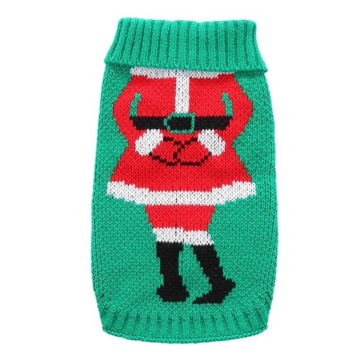 Pets.Love.Earth Christmas Skirt Sweater Green