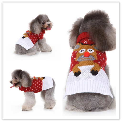 Pets.Love.Earth Cute Deer Sweater Meroon