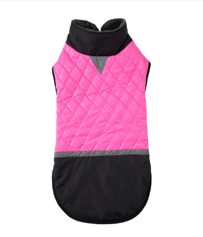 Pets.Love.Earth Four-Bar Reflective Military Coat Rose