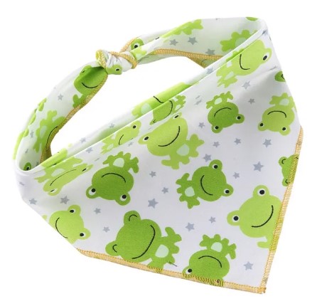 Pets.Love.Earth Frog Pattern Pet Bandana