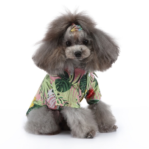 Pets.Love.Earth Hawaiian Summer Shirt Pink