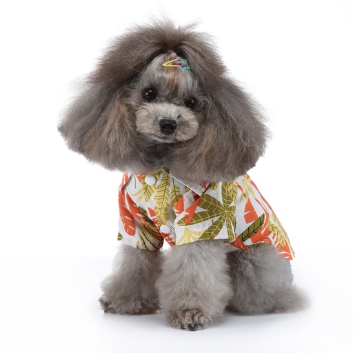 Pets.Love.Earth Hawaiian Summer Shirt Orange