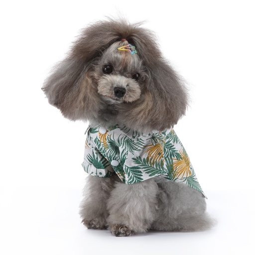 Pets.Love.Earth Hawaiian Summer Shirt White