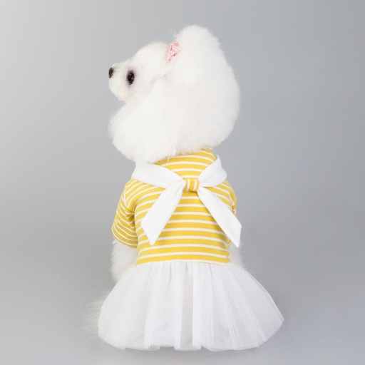 Pets.Love.Earth Navy Dress Yellow