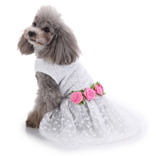 Pets.Love.Earth Net Cocktail Dress With Rose