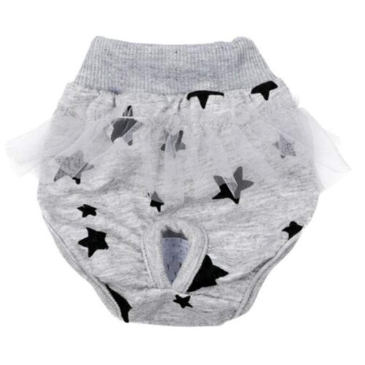 Pets.Love.Earth Pet circle gray star physiological pants