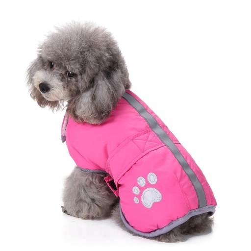 Pets.Love.Earth Reversible Jacket With Reflective Edging Pink