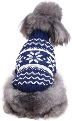 Pets.Love.Earth Snow Spray Sweater Blue