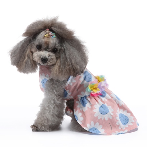 Pets.Love.Earth Summer Dress Pink and White
