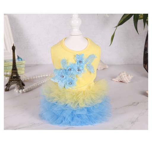 Pets.Love.Earth Tutu Yellow and Blue