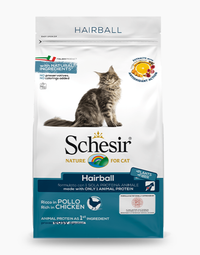 Schesir Dry Line Single Animal Protein with Chicken Hairball Formula
