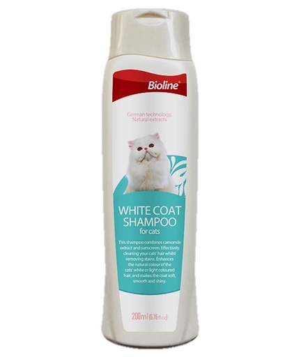 [6970117123869] Bioline White Coat Shampoo For Cat 200ml