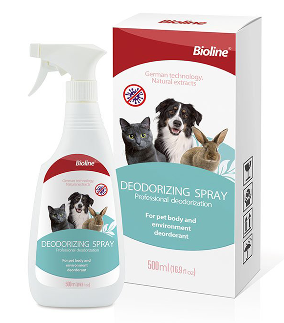 Bioline Deodorizing Spray Pets 500ML Pet Arabia