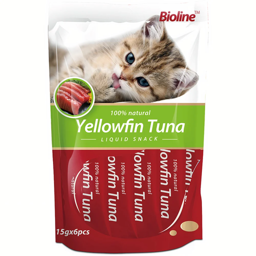 Bioline Yellowfin Tuna Flavor Liquid Snack for Cats