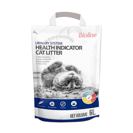 [6970117124033] Bioline Urinary System Health Indicator Cat Litter 6ltr