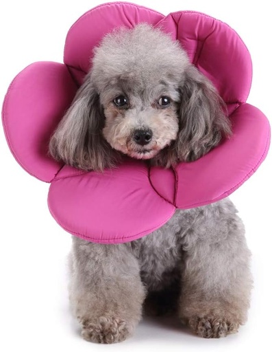 Pets.Love.Earth Soft E-Collar - Flower Purple