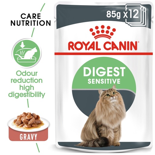Royal Canin Pouch Digest Sensitive Gravy Formula For Adult Cat
