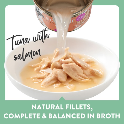 Schesir Cat Can Salmon In Broth 85g