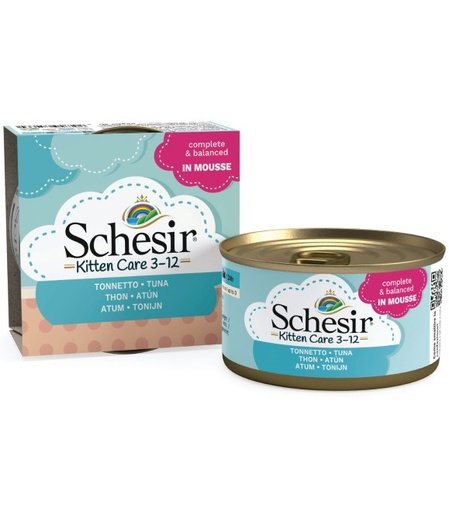 Schesir Can Kitten Care (3-12 Months) Tuna In Mousse 85g