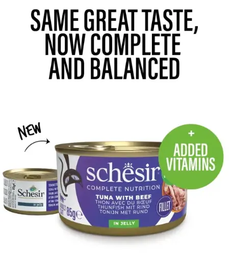 Schesir Can for Cat Tuna with Beef fillets In Jelly 85g