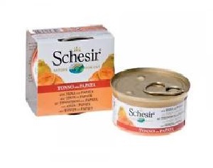 Schesir Can for Cat Tuna with Papaya 75g