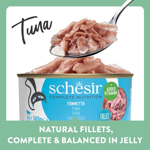 Schesir Cat Can Tuna in Jelly 140g