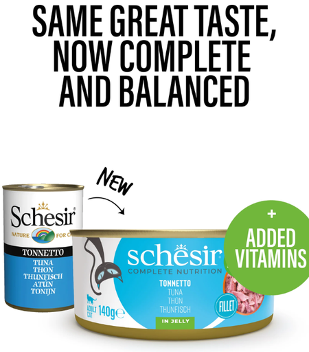 Schesir Cat Can Tuna in Jelly 140g