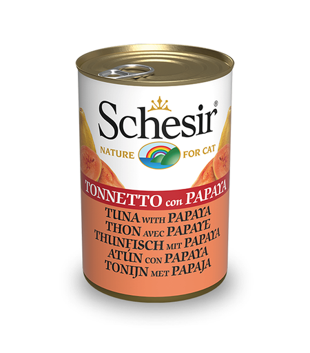 Schesir Can for Cat Tuna with Papaya in Jelly 140g