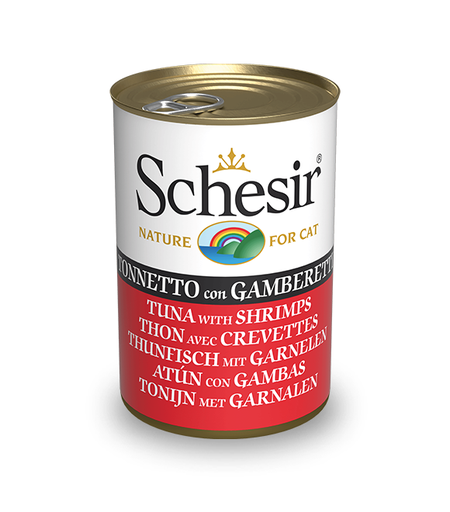 Schesir Can for Cat Tuna with Shrimps in Jelly 140g