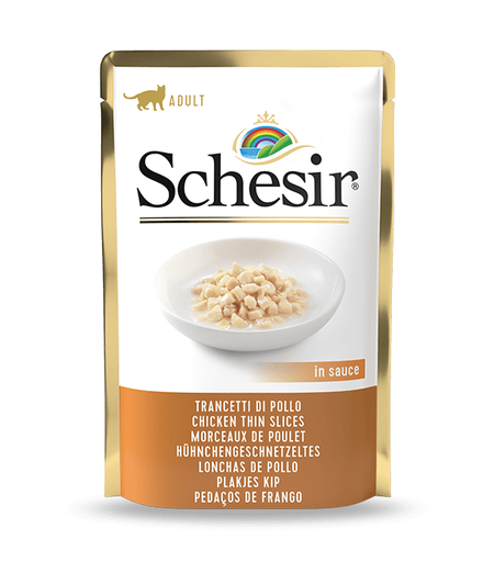 Schesir Pouch Chicken Thin Slices in Sause For Adult Cat 85g