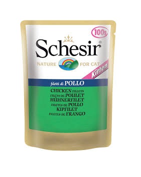 Schesir Pouch Nature Chicken Fillets For Kitten 100g