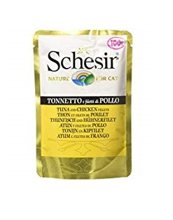 Schesir Pouch Nature Tuna with Chicken Fillets for Cats 100g