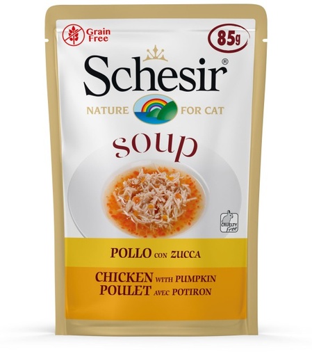 Schesir Pouch in Soup with Chicken and Pumpkin 85g