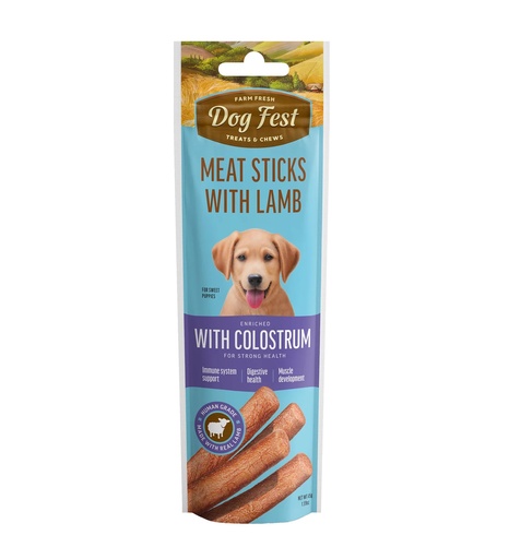 [6921959211375] Dog Fest Farm Fresh Lamb Stick with Colostrum For Puppies 45g
