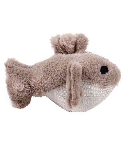 [8684298963135] Pets.Love.Earth Balloon Fish Beige and Sand 28x23x12 cm