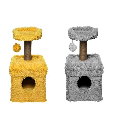 Scratch it Premium Cat Scratching Tree Ponchic Fabric 39X39X72cm