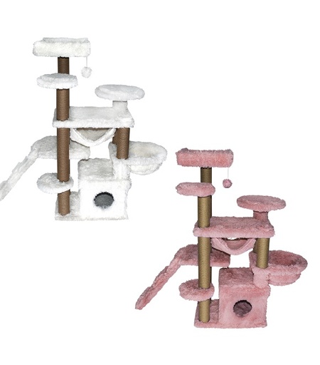 Scratch it Premium Ponchic Fabric Two Step Cat Scratching Tree 65X164X145cm