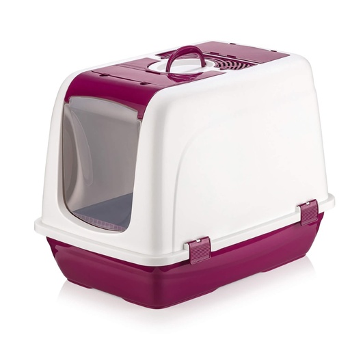 [8683604145722] Pets.Love.Earth Cat Toilet Box Fuchsia 45X65X50cm