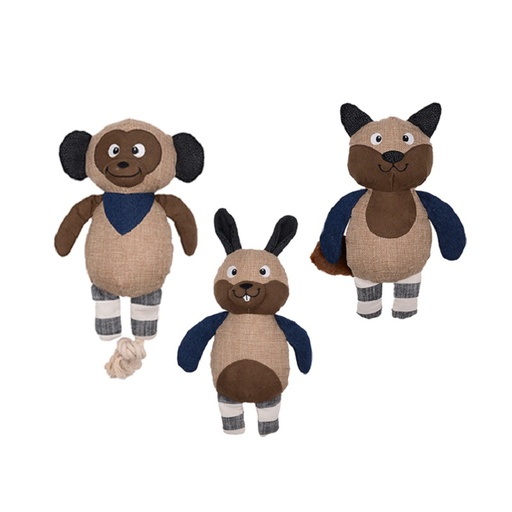[5206819425576] Pet Interest Zoo Friends Cuddly Squeaky Toy Lenin Animals