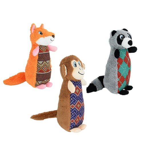 [5206819425583] Pet Interest Zoo Friends Cuddly Squeaky Toy Trendy  Animals
