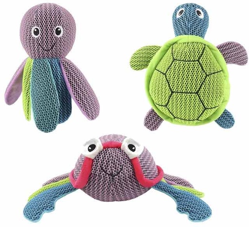 [5206819425620] Pet Interest Zoo Friends Cuddly Squeaky Toy Sea Animals