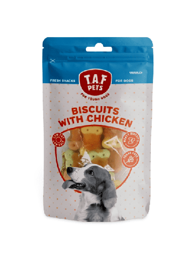 [5207147116334] TAF Pets Fresh Dog Treats Biscuits With Chicken 75g