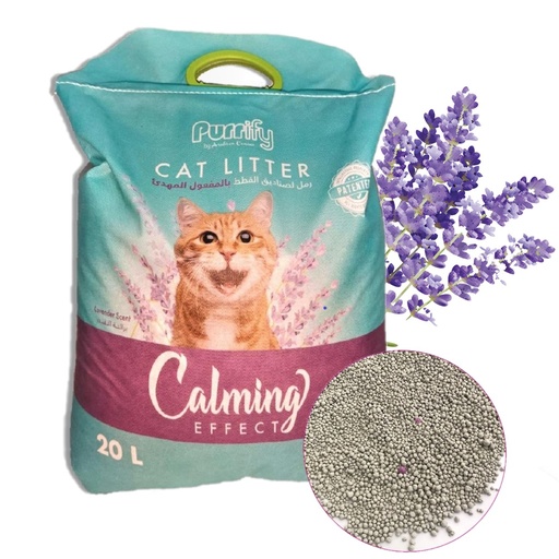 [6359346126184] Purrify Calming Effect Cat Litter 20 Ltr