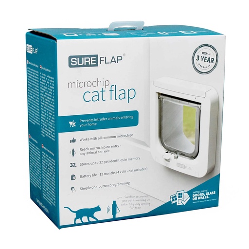 [5060180390006] Sureflap Microchip Cat Flap 4inch hight and 5.5/8 inch width