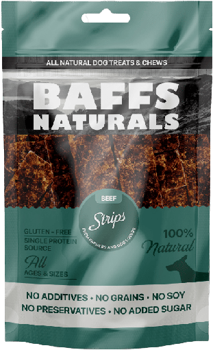 [8683229861489] Baffs Naturals Beef Strips 100g