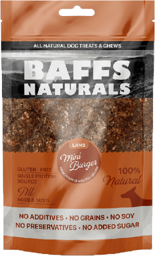 [8690627023555] Baffs Naturals Lamb Mini Burger 100+g