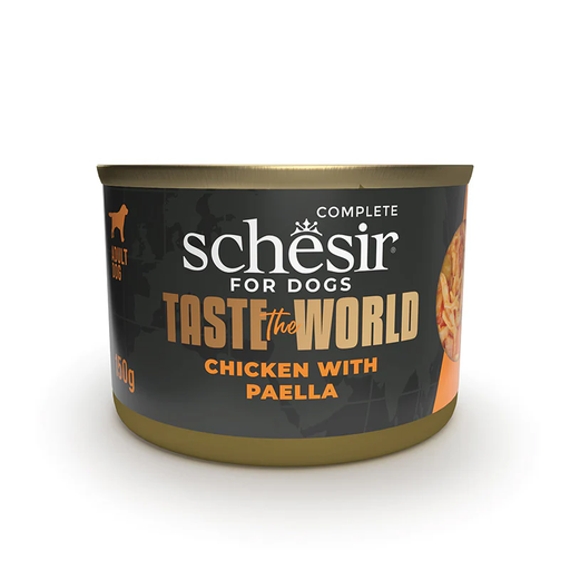 Schesir Taste the World Dog Can – Chicken with Paella in Broth 150g