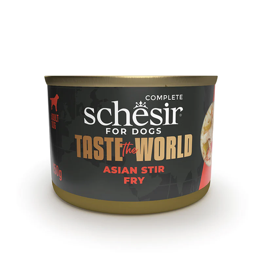 Schesir Taste the World Dog Can – Asia Stir Fry in Broth 150g